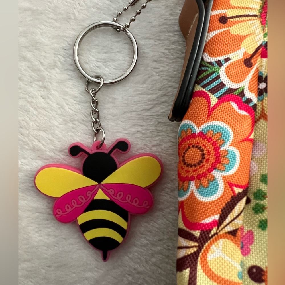 Lily Bloom Cristina Multicolor Busy Bee Floral Crossbody Bag Purse - Picture 8 of 16